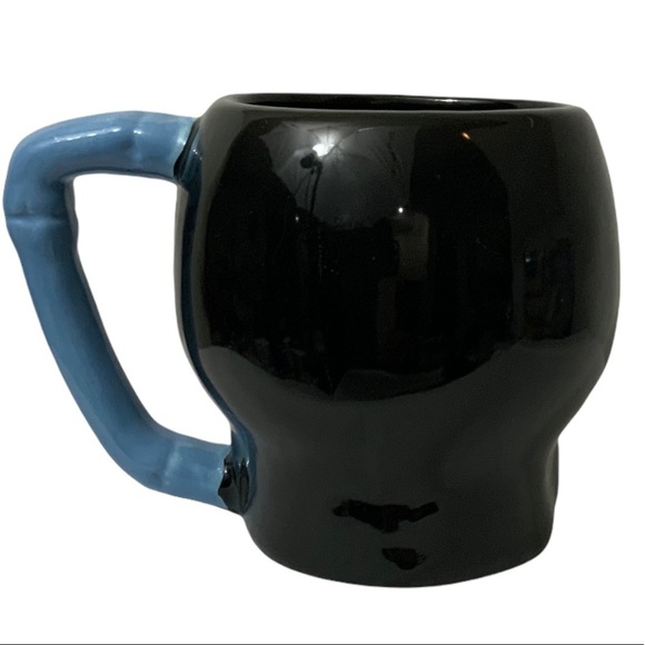 Sugar Skull Jumbo Day of the Dead Ceramic Mug Large Multicolor Black 16 Oz - Picture 3 of 11
